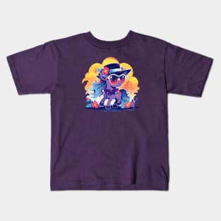 A fancy filly ready for the summer Kids T-Shirt